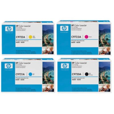 C9720A / C9721A / C9723A / C9722A Toner, Black, Cyan, Magenta, Yellow 4 Pack, C9720A C9720A / C9721A / C9723A / C9722A Toner, Black, Cyan, Magenta, Yellow 4 Pack, C9720A